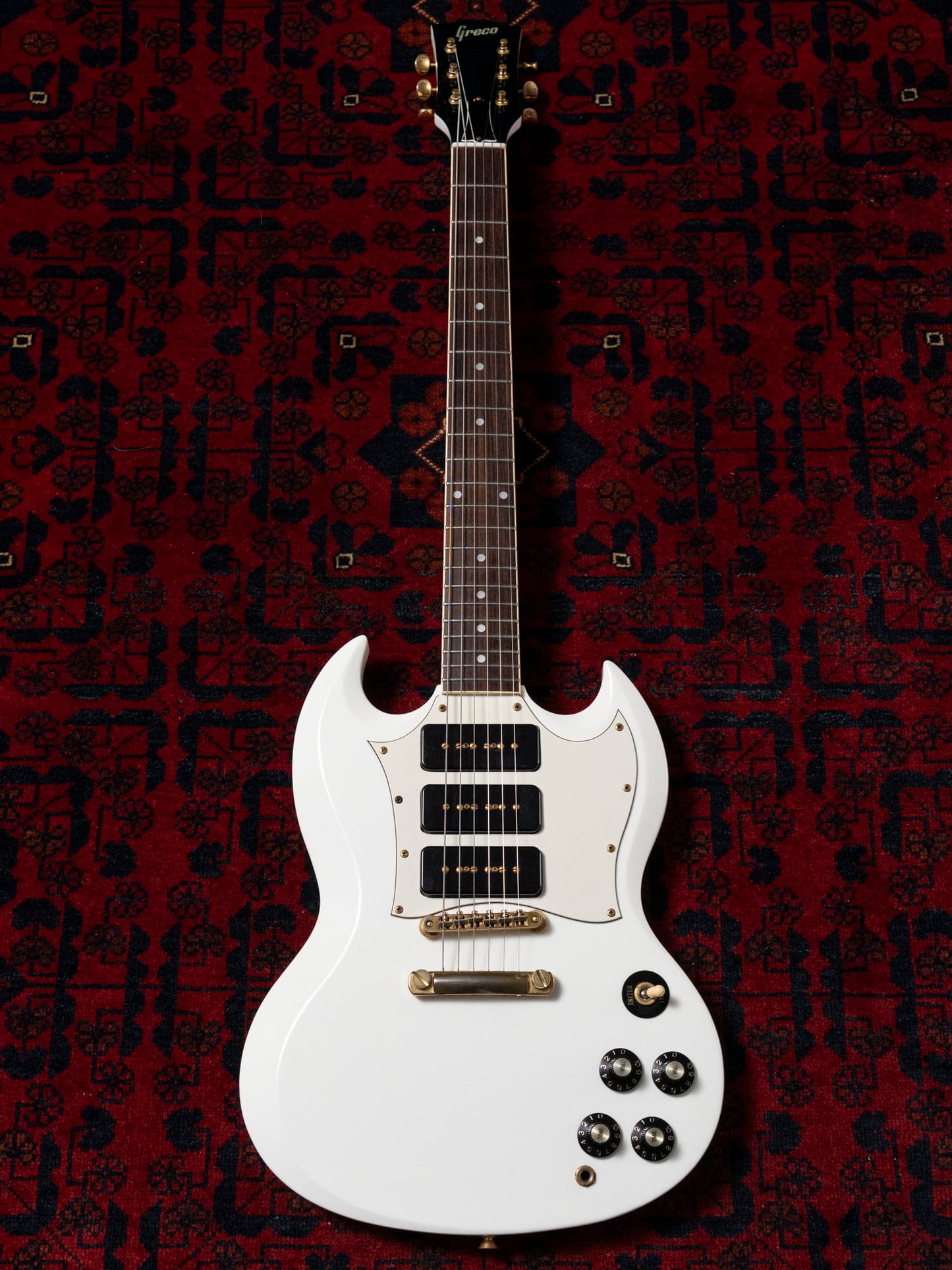 1991 Greco SS-85S SG Special/Custom, P90, 6.66lbs, Gold Hardware, The Street Sliders, Ranmaru, Gibson Case