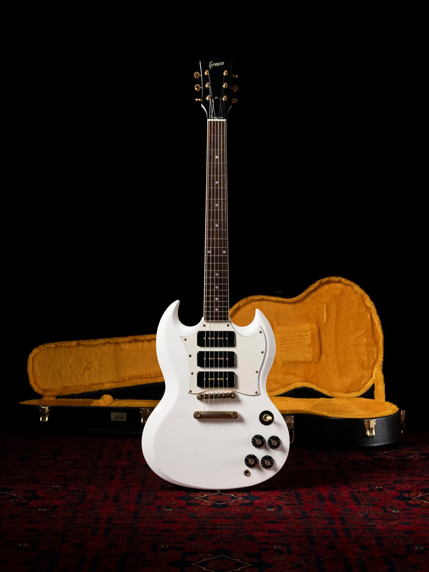 1991 Greco SS-85S SG Special/Custom, P90, 6.66lbs, Gold Hardware, The Street Sliders, Ranmaru, Gibson Case