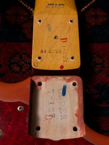 1994 Fender Jazzmaster JM66, Yamano Order, Non-Catalog, Fiesta Red