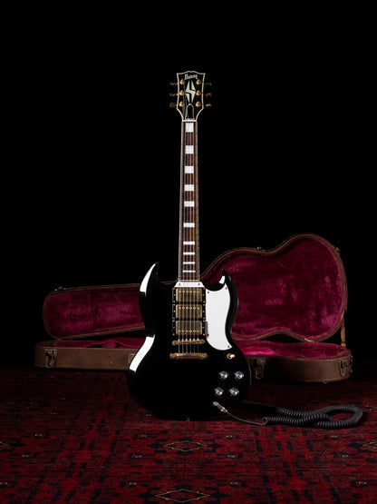 1989–1992 Burny RSG-70 '63 SG Custom, Revival, RSG-75, Gold Hardware, Black