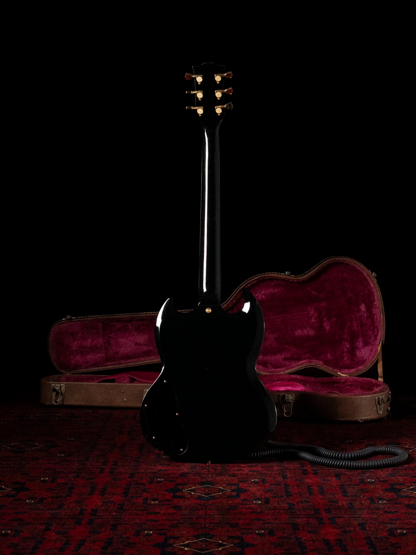 1989–1992 Burny RSG-70 '63 SG Custom, Revival, RSG-75, Gold Hardware, Black