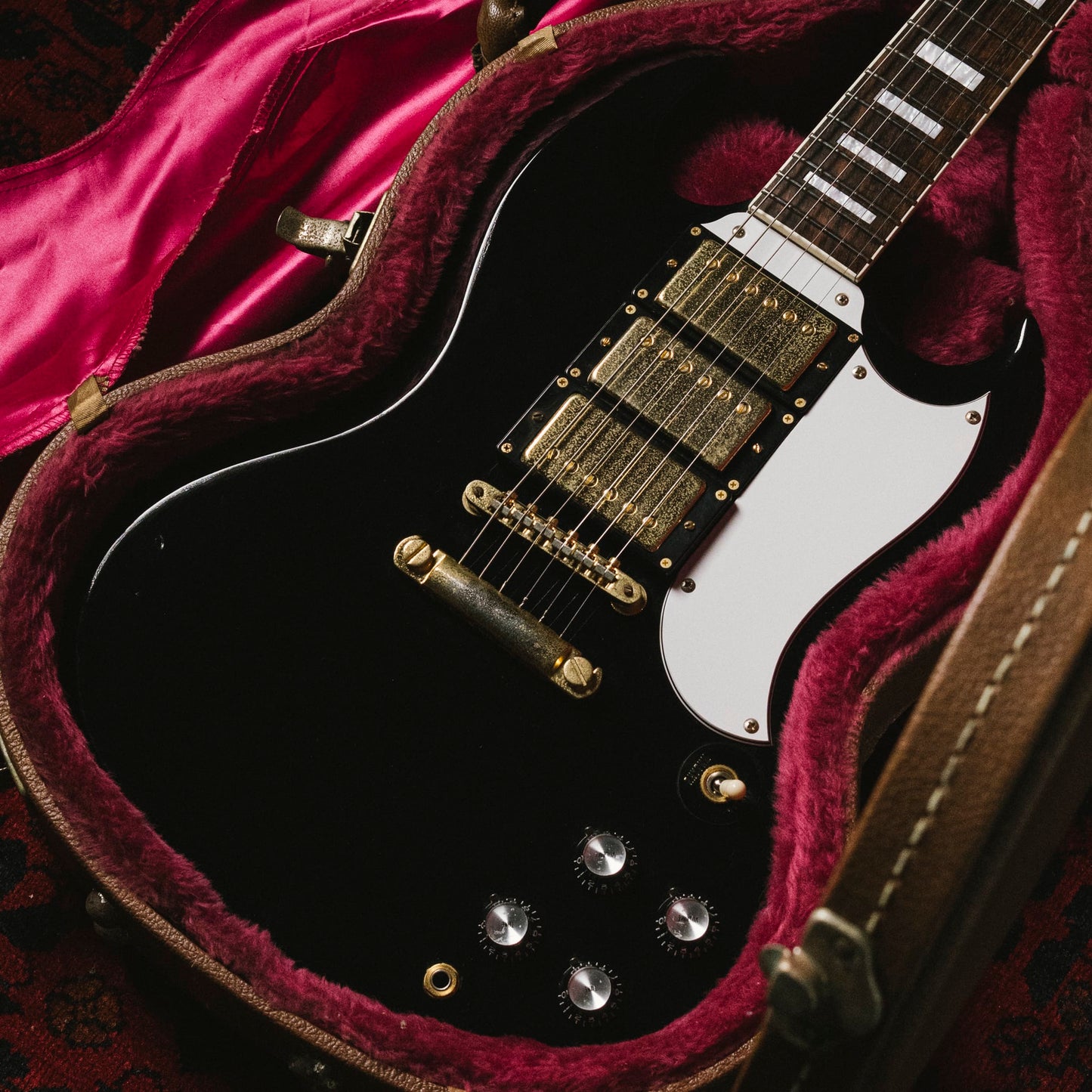 1989–1992 Burny RSG-70 '63 SG Custom, Revival, RSG-75, Gold Hardware, Black