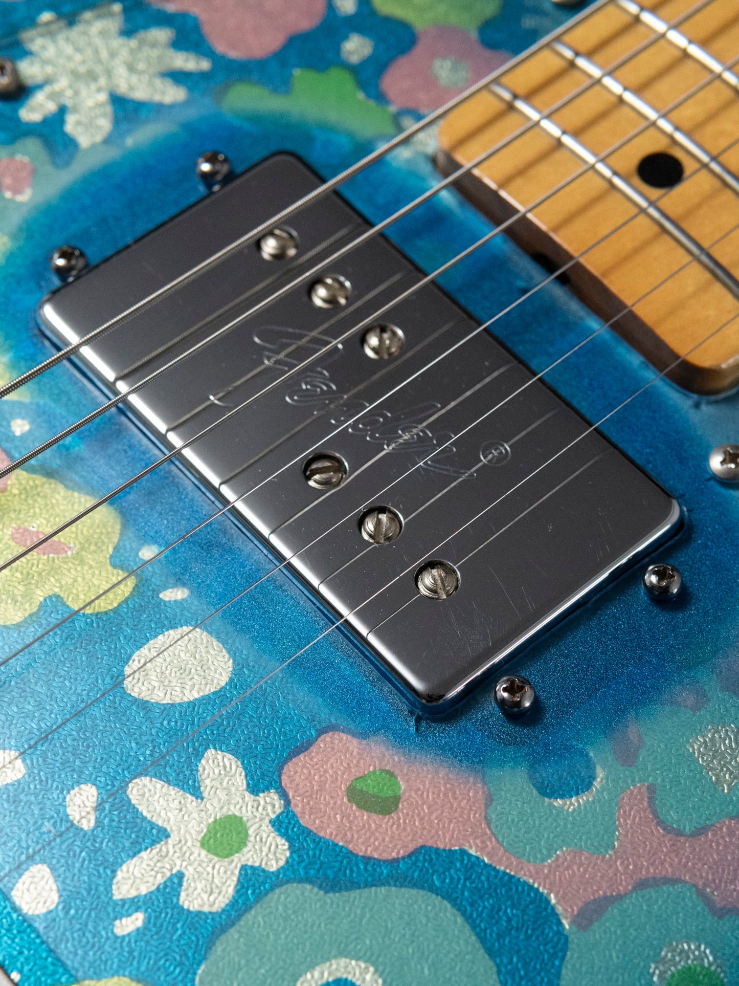 2011 Fender Telecaster TL69 BFL, Blue Flower, Wide Range Humbucker