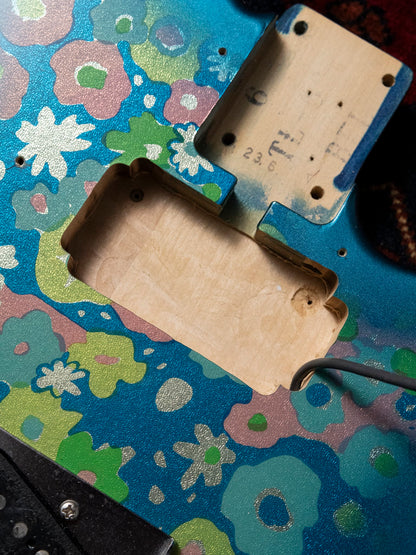 2011 Fender Telecaster TL69 BFL, Blue Flower, Wide Range Humbucker