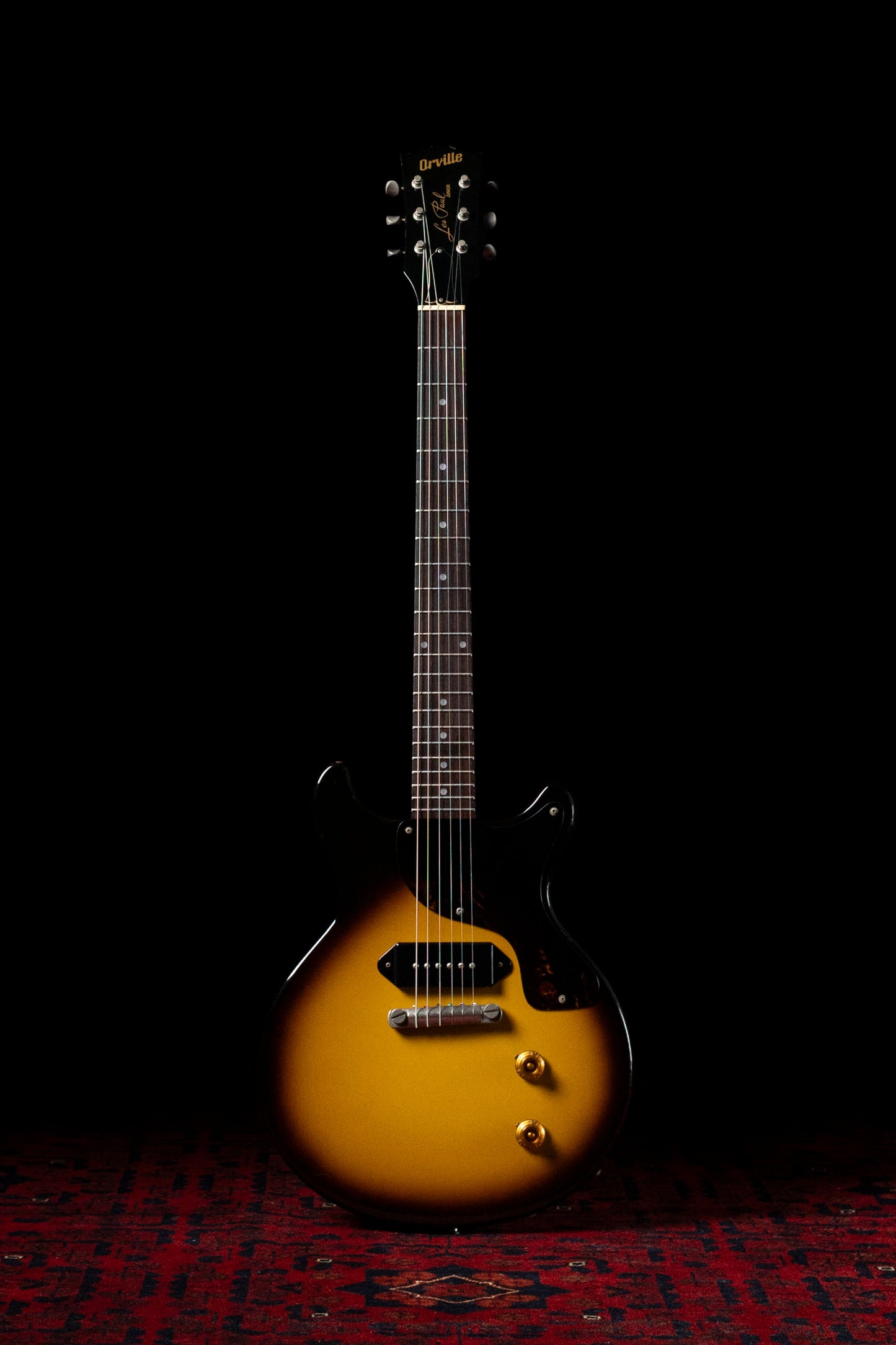 1994 Orville Les Paul Junior Double Cut, 6.7lbs, Tobacco Sunburst, P90, LPJ-D65