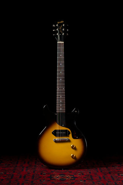 1994 Orville Les Paul Junior Double Cut, 6.7lbs, Tobacco Sunburst, P90, LPJ-D65