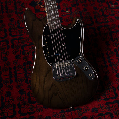 1994 Fender MG69-120 Custom Edition, Yamano Order, See-Through Black, Matching Headstock, Lace Sensor