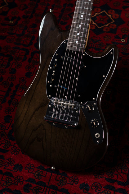 1994 Fender MG69-120 Custom Edition, Yamano Order, See-Through Black, Matching Headstock, Lace Sensor