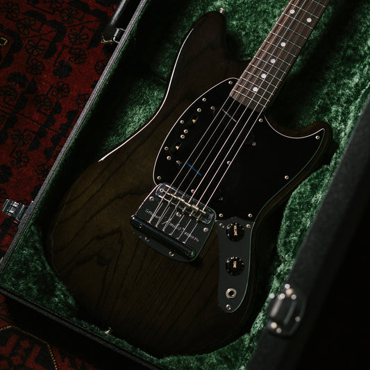 1994 Fender MG69-120 Custom Edition, Yamano Order, See-Through Black, Matching Headstock, Lace Sensor