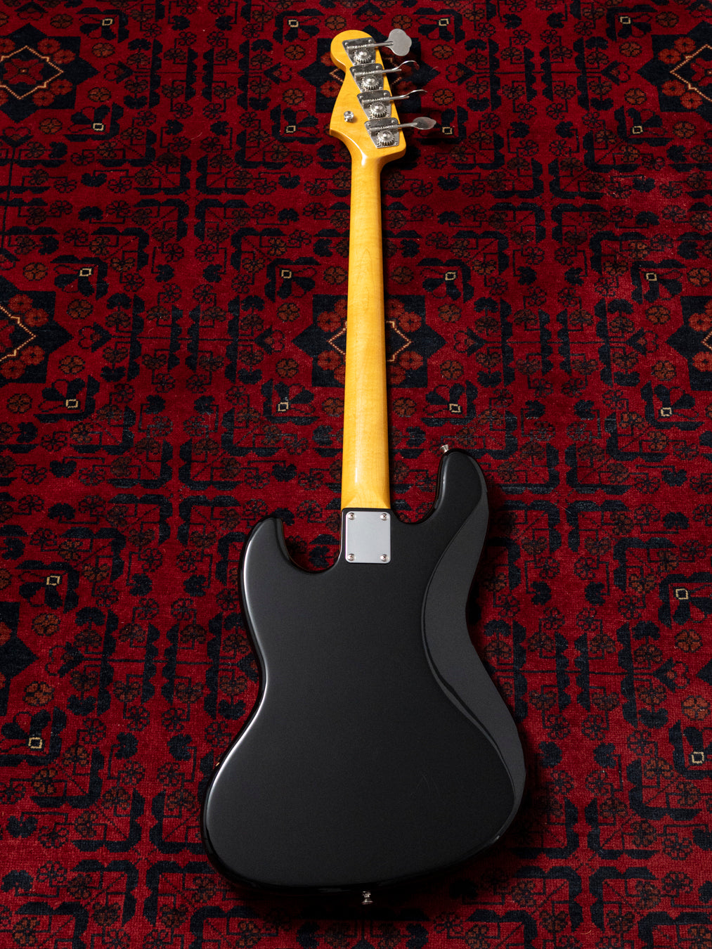 2005 Fender JB65B-85US '65 Jazz Bass, Matching Headstock, USA Vintage Pickups, Dots & Binding, Black