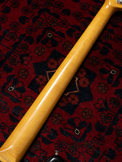 2005 Fender JB65B-85US '65 Jazz Bass, Matching Headstock, USA Vintage Pickups, Dots & Binding, Black