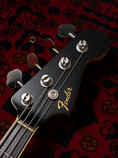 2005 Fender JB65B-85US '65 Jazz Bass, Matching Headstock, USA Vintage Pickups, Dots & Binding, Black