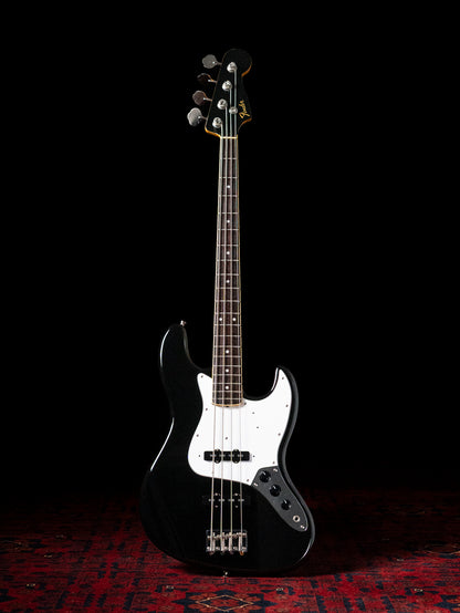 2005 Fender JB65B-85US '65 Jazz Bass, Matching Headstock, USA Vintage Pickups, Dots & Binding, Black