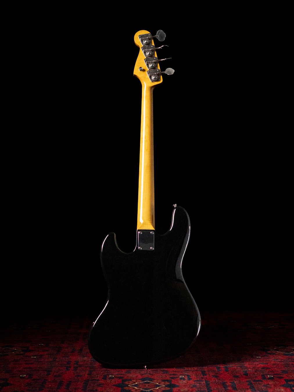2005 Fender JB65B-85US '65 Jazz Bass, Matching Headstock, USA Vintage Pickups, Dots & Binding, Black