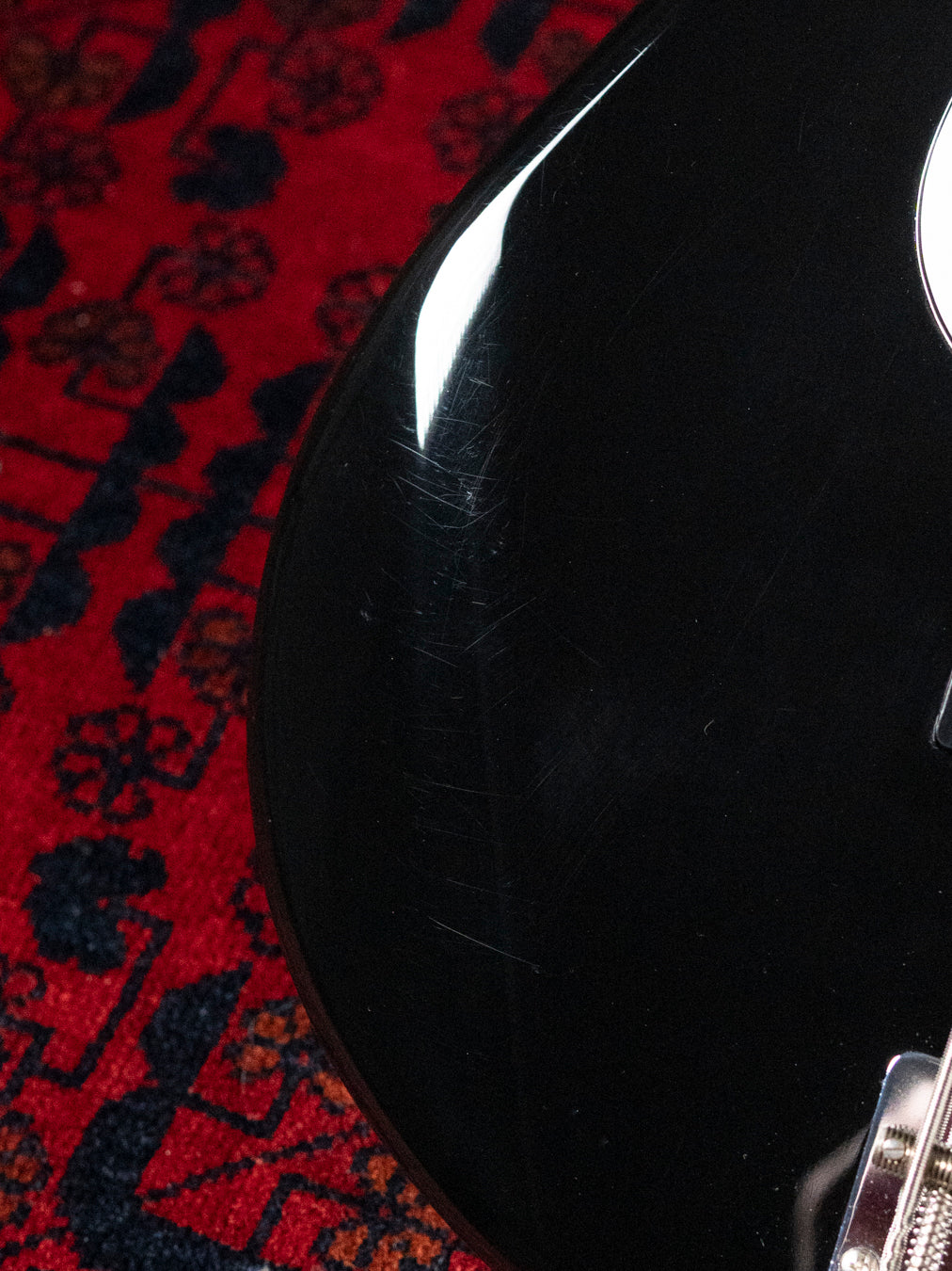 2005 Fender JB65B-85US '65 Jazz Bass, Matching Headstock, USA Vintage Pickups, Dots & Binding, Black