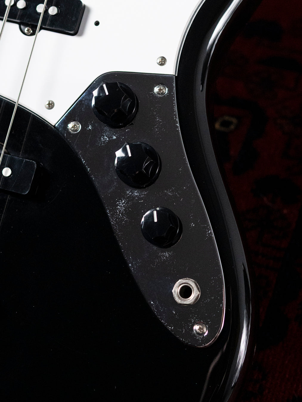 2005 Fender JB65B-85US '65 Jazz Bass, Matching Headstock, USA Vintage Pickups, Dots & Binding, Black