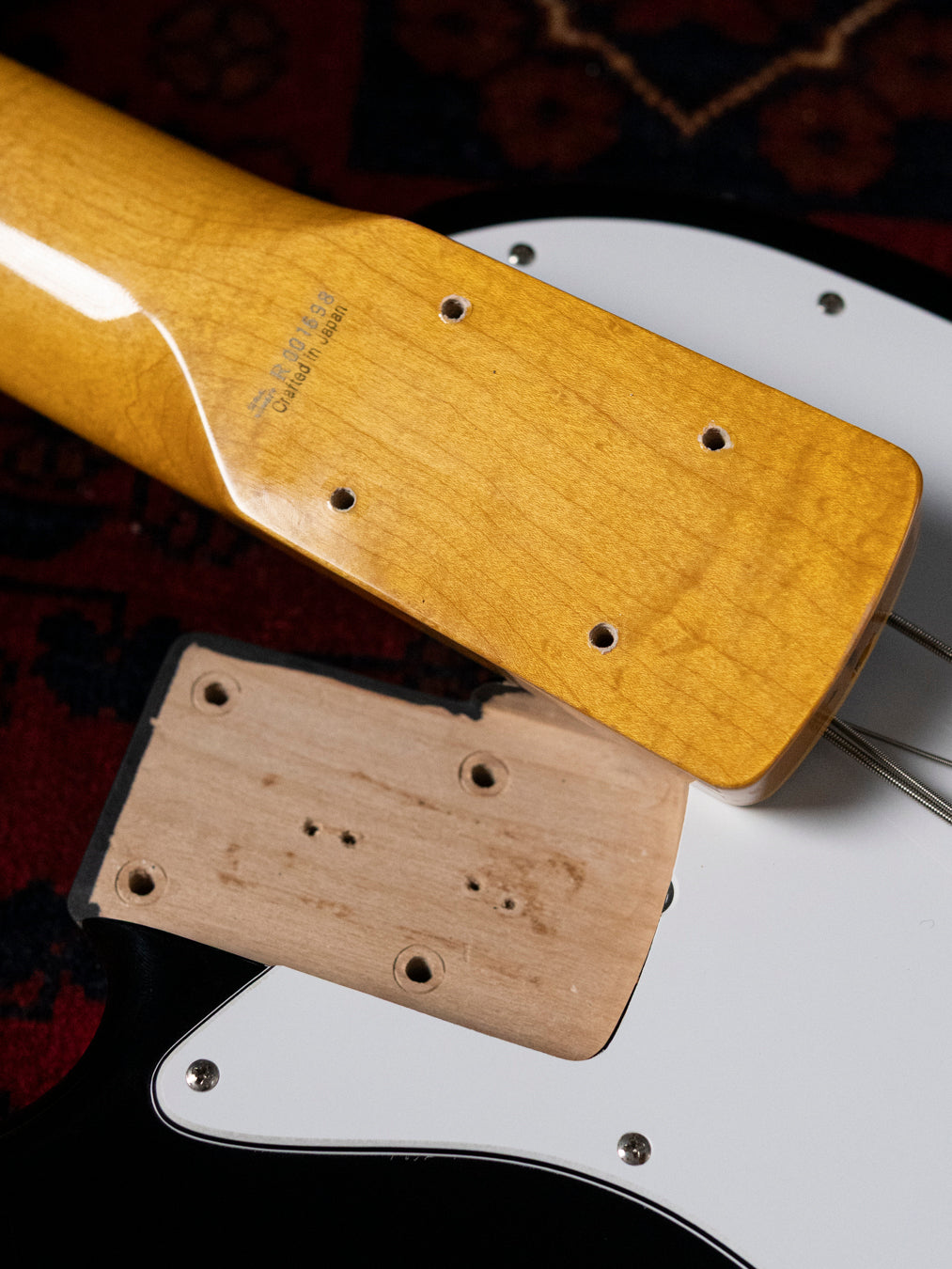 2005 Fender JB65B-85US '65 Jazz Bass, Matching Headstock, USA Vintage Pickups, Dots & Binding, Black