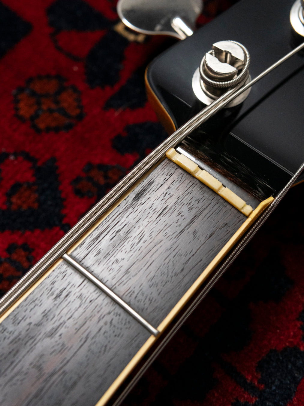 2005 Fender JB65B-85US '65 Jazz Bass, Matching Headstock, USA Vintage Pickups, Dots & Binding, Black