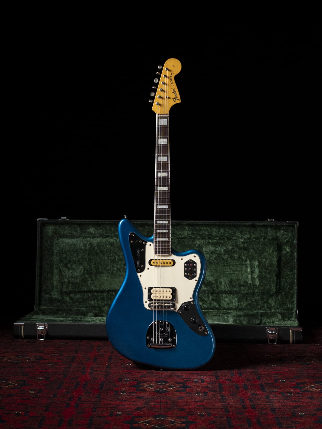 1995 Fender JG98B Jaguar, Order, Blocks & Binding, DiMarzio DP155, Lake Placid Blue