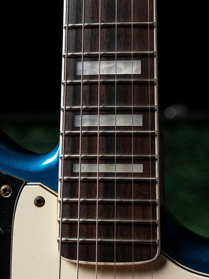 1995 Fender JG98B Jaguar, Order, Blocks & Binding, DiMarzio DP155, Lake Placid Blue