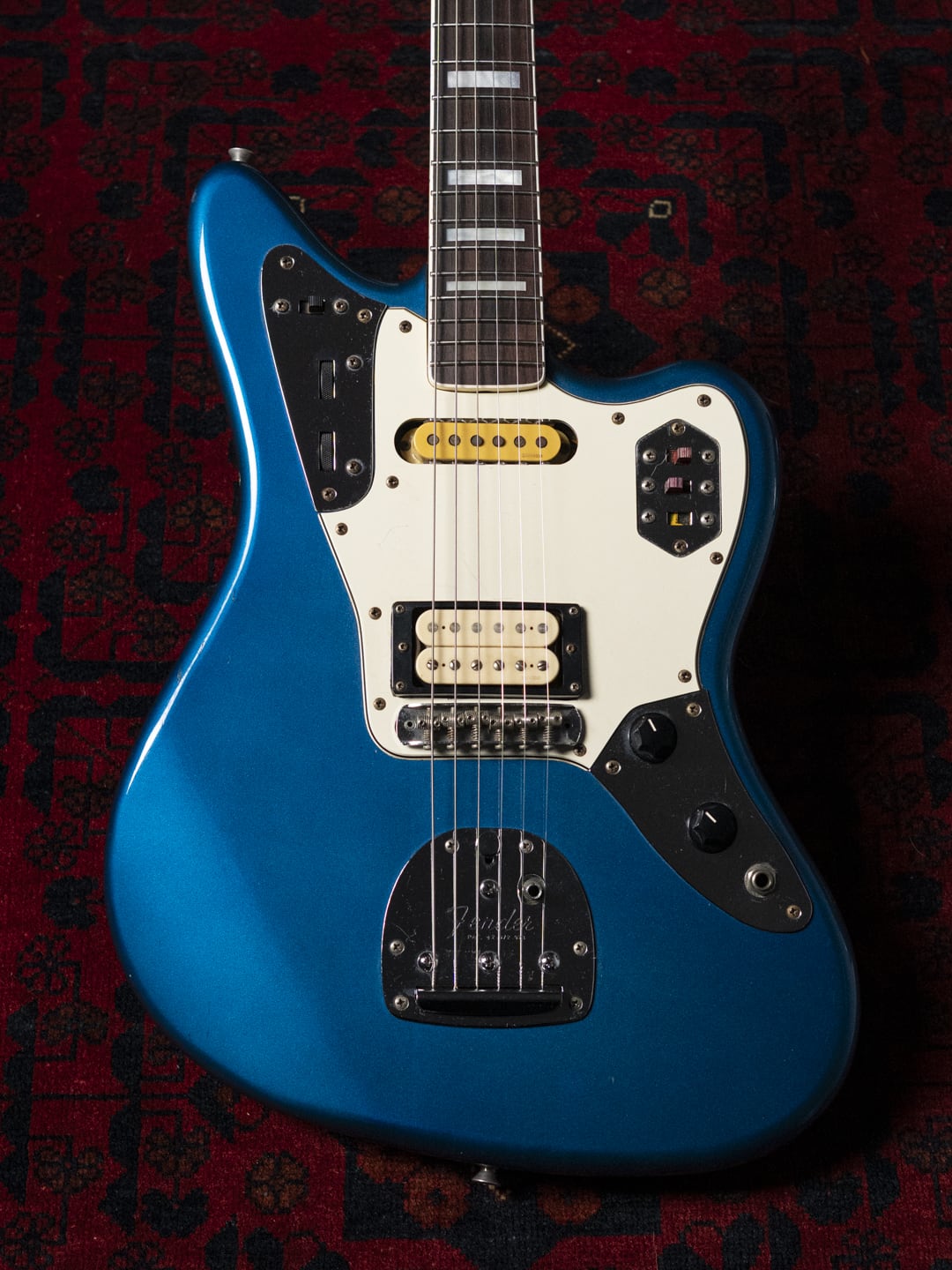 1995 Fender JG98B Jaguar, Order, Blocks & Binding, DiMarzio DP155, Lake Placid Blue