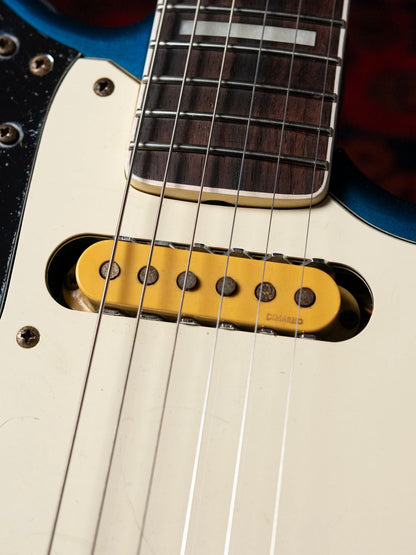 1995 Fender JG98B Jaguar, Order, Blocks & Binding, DiMarzio DP155, Lake Placid Blue