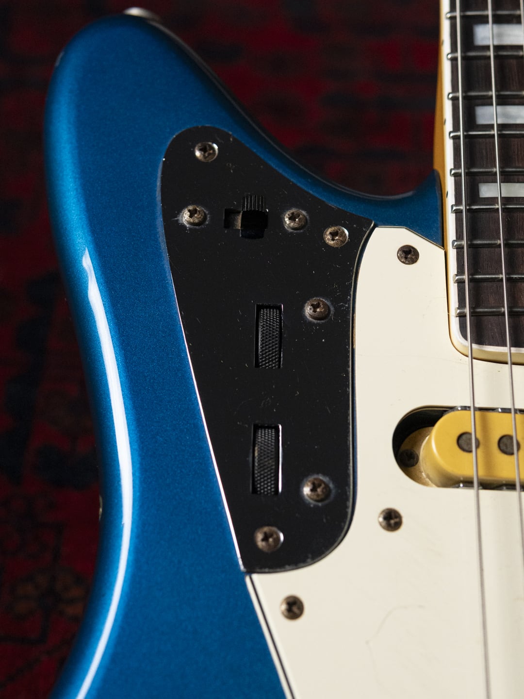 1995 Fender JG98B Jaguar, Order, Blocks & Binding, DiMarzio DP155, Lake Placid Blue