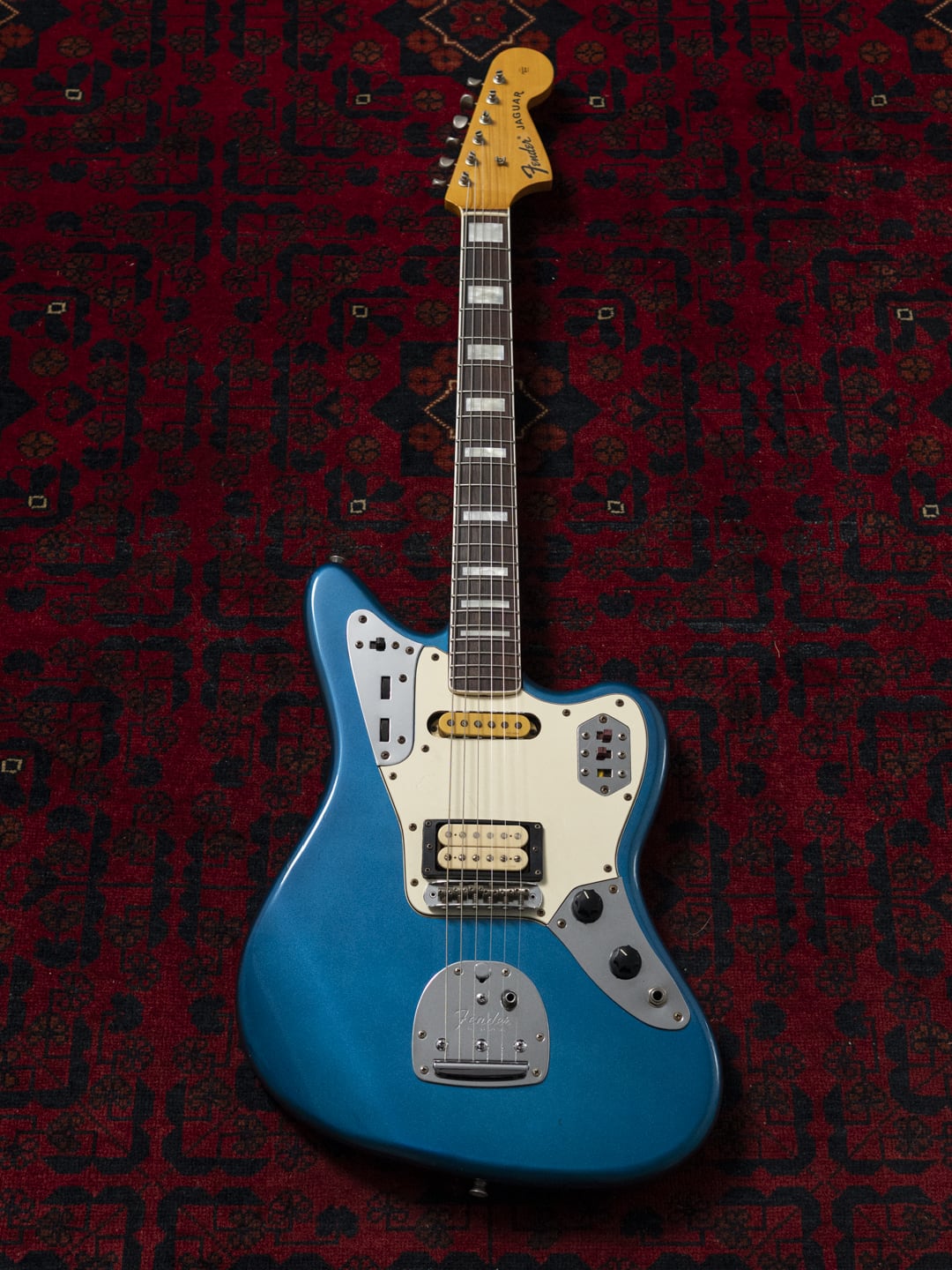 1995 Fender JG98B Jaguar, Order, Blocks & Binding, DiMarzio DP155, Lake Placid Blue