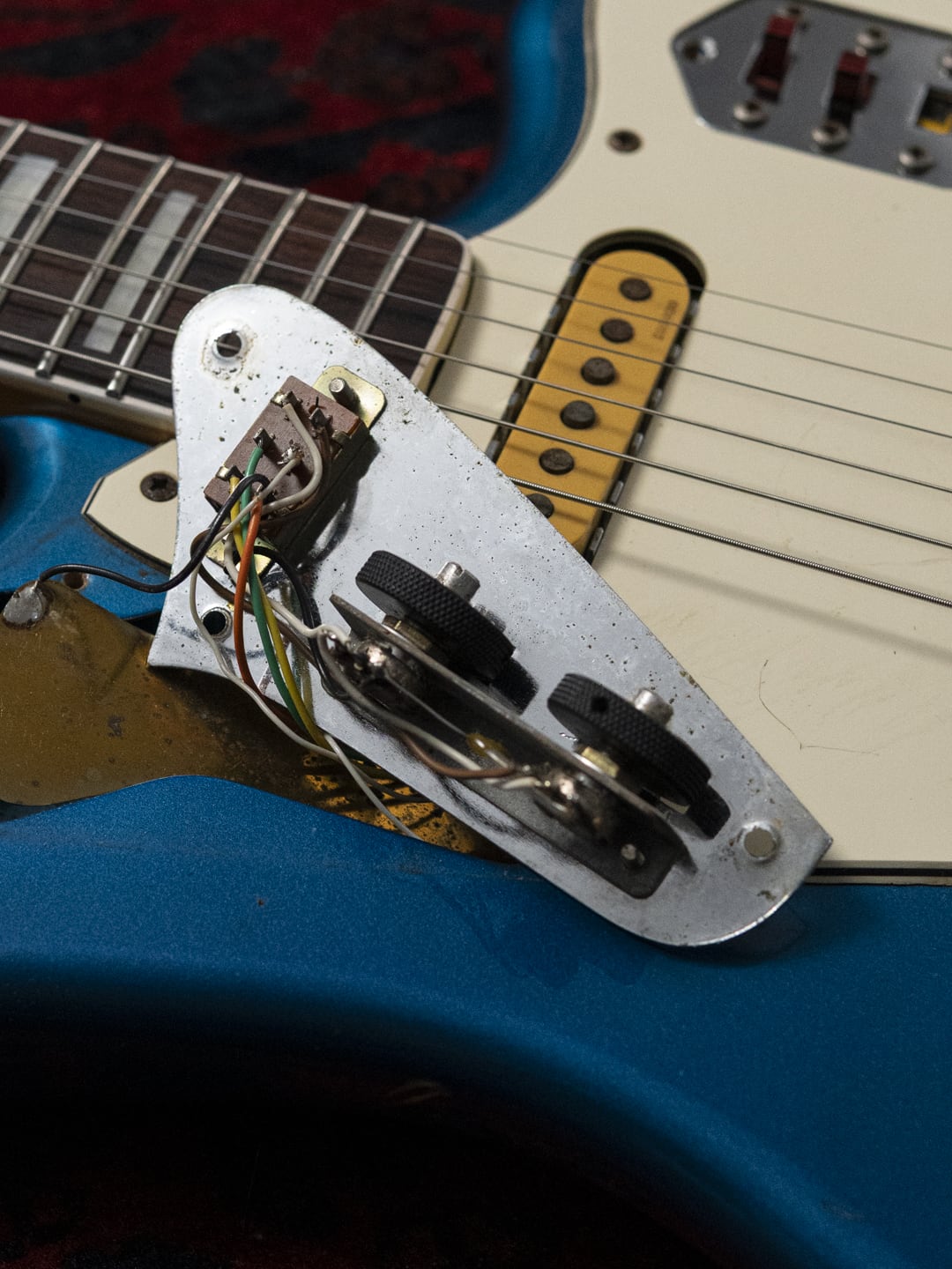 1995 Fender JG98B Jaguar, Order, Blocks & Binding, DiMarzio DP155, Lake Placid Blue