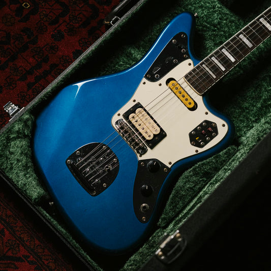 1995 Fender JG98B Jaguar, Order, Blocks & Binding, DiMarzio DP155, Lake Placid Blue