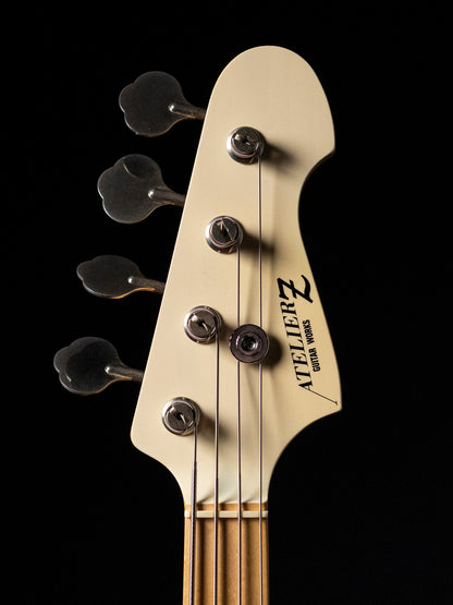 2010's Atelier Z BabyZ-4J, 7.3lbs, Matching Headstock, Transparent White, Short Scale, Ash