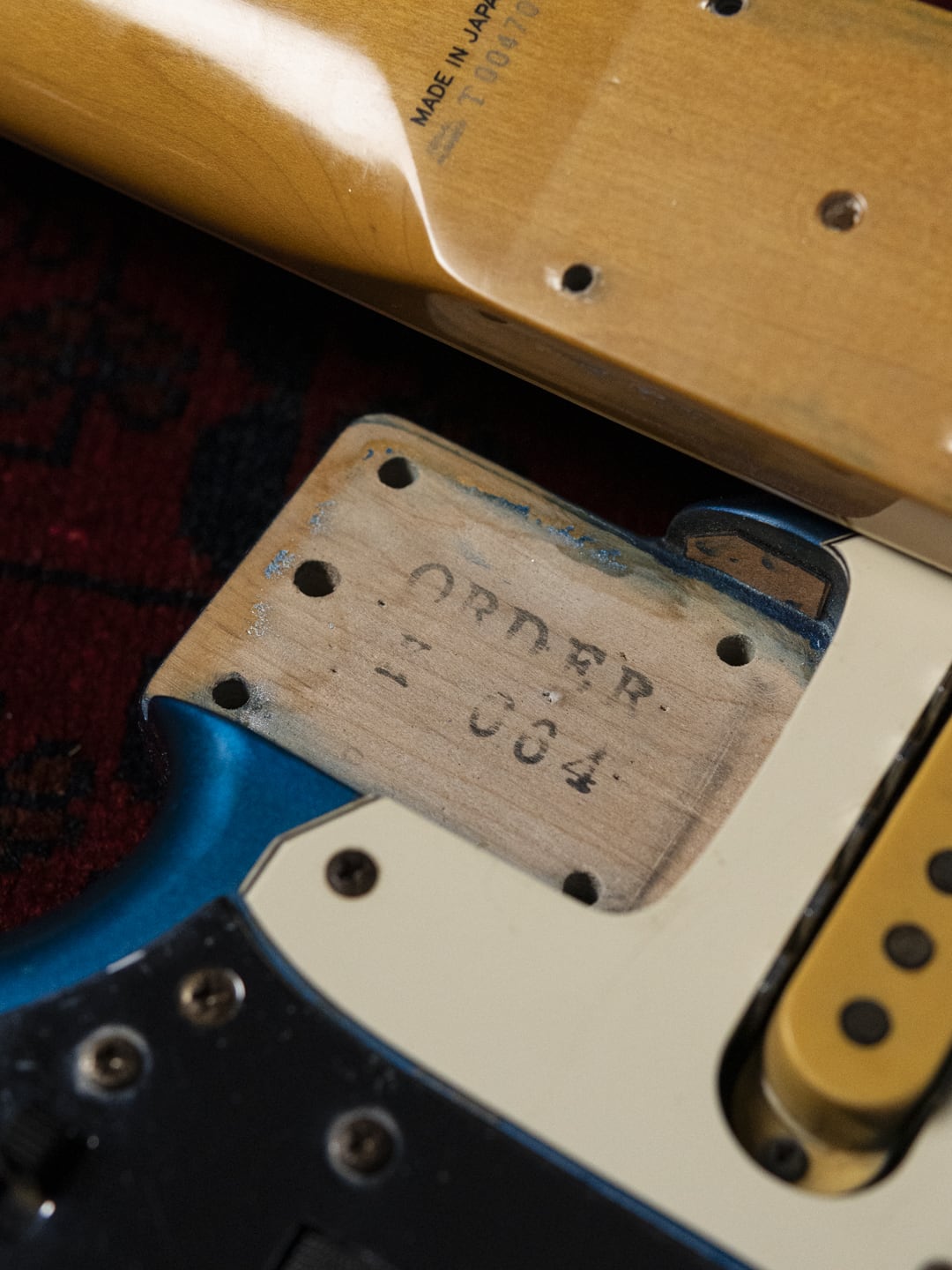 1995 Fender JG98B Jaguar, Order, Blocks & Binding, DiMarzio DP155, Lake Placid Blue
