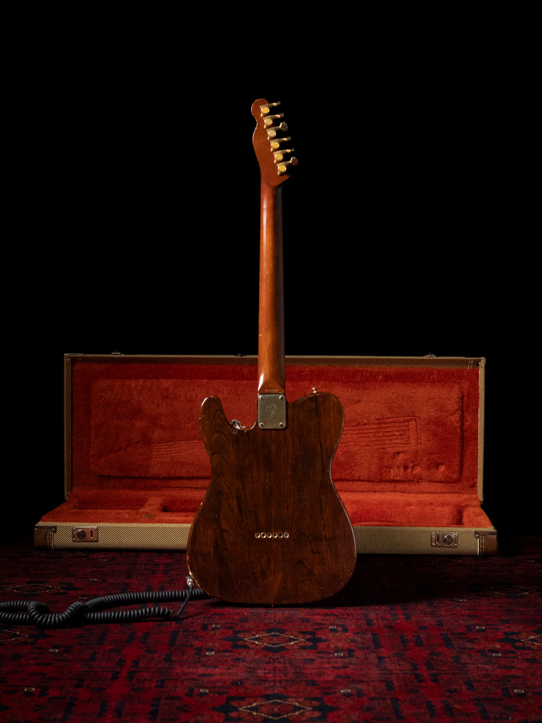 1991 Fender Order TL72-63, Lacquer Refinish ('69 All Rosewood Telecaster style), Matte Brown (MBR), Gold Hardware