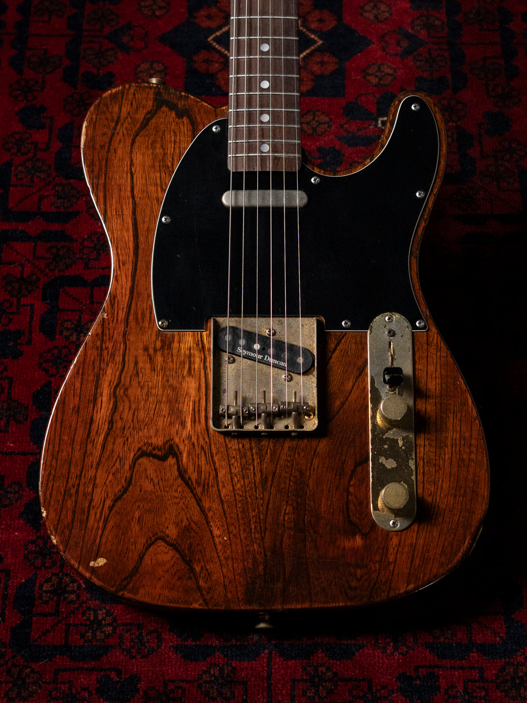 1991 Fender Order TL72-63, Lacquer Refinish ('69 All Rosewood Telecaster style), Matte Brown (MBR), Gold Hardware