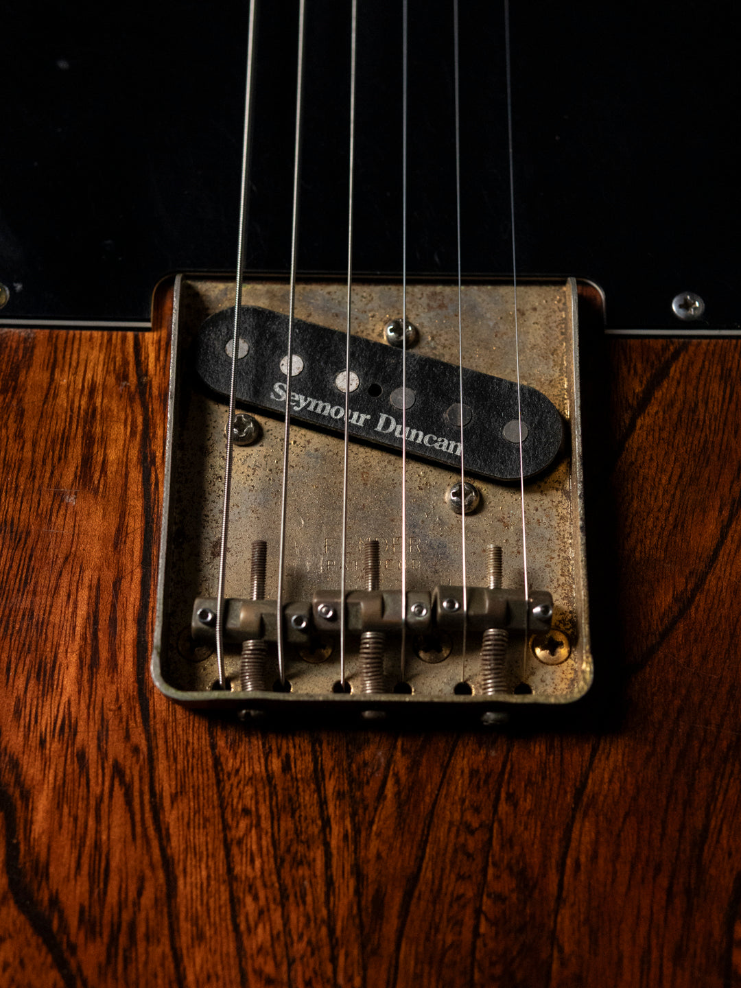 1991 Fender Order TL72-63, Lacquer Refinish ('69 All Rosewood Telecaster style), Matte Brown (MBR), Gold Hardware