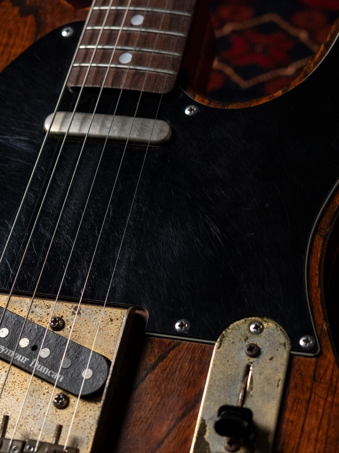 1991 Fender Order TL72-63, Lacquer Refinish ('69 All Rosewood Telecaster style), Matte Brown (MBR), Gold Hardware