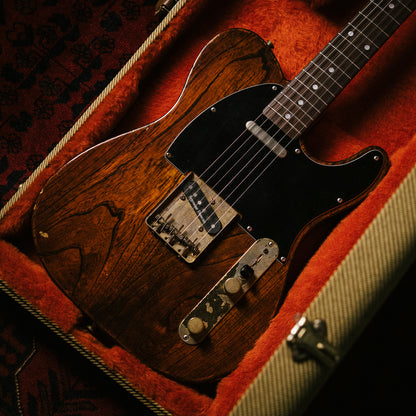 1991 Fender Order TL72-63, Lacquer Refinish ('69 All Rosewood Telecaster style), Matte Brown (MBR), Gold Hardware