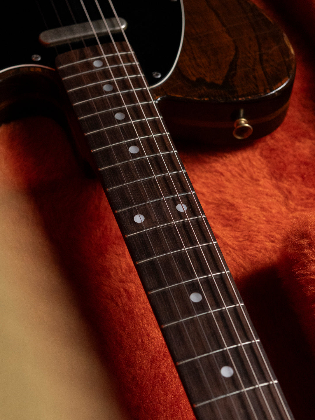 1991 Fender Order TL72-63, Lacquer Refinish ('69 All Rosewood Telecaster style), Matte Brown (MBR), Gold Hardware