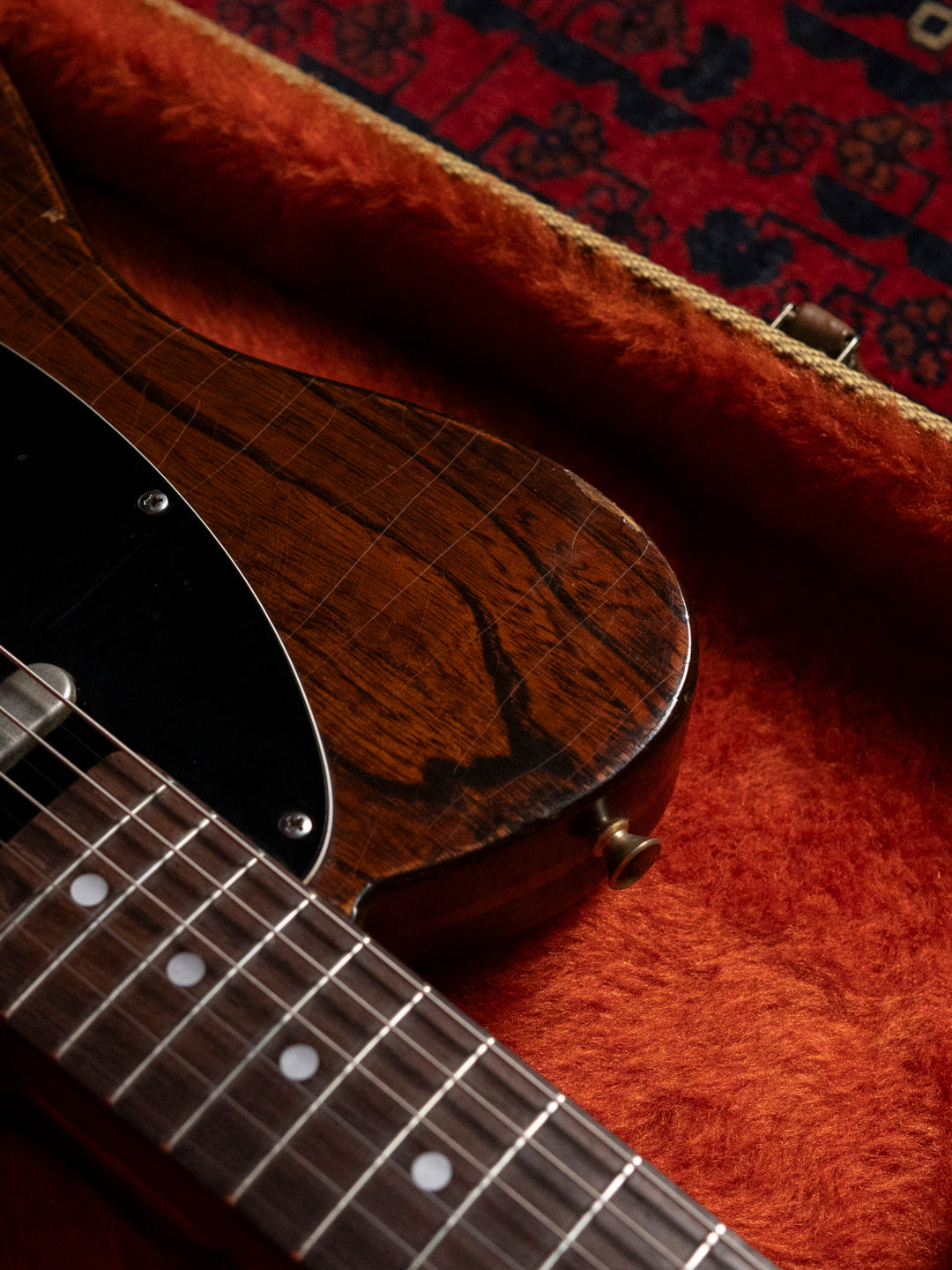 1991 Fender Order TL72-63, Lacquer Refinish ('69 All Rosewood Telecaster style), Matte Brown (MBR), Gold Hardware