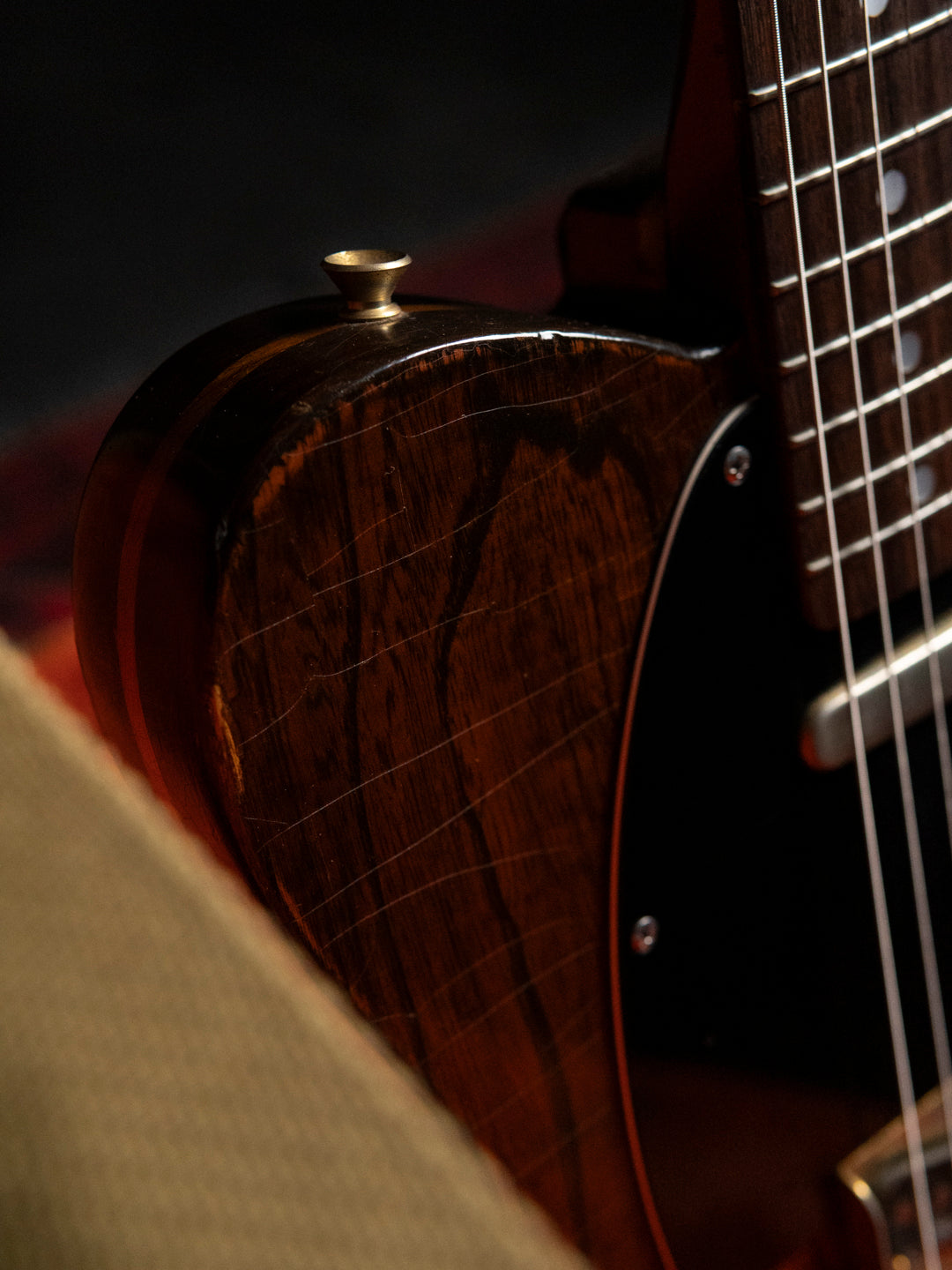 1991 Fender Order TL72-63, Lacquer Refinish ('69 All Rosewood Telecaster style), Matte Brown (MBR), Gold Hardware