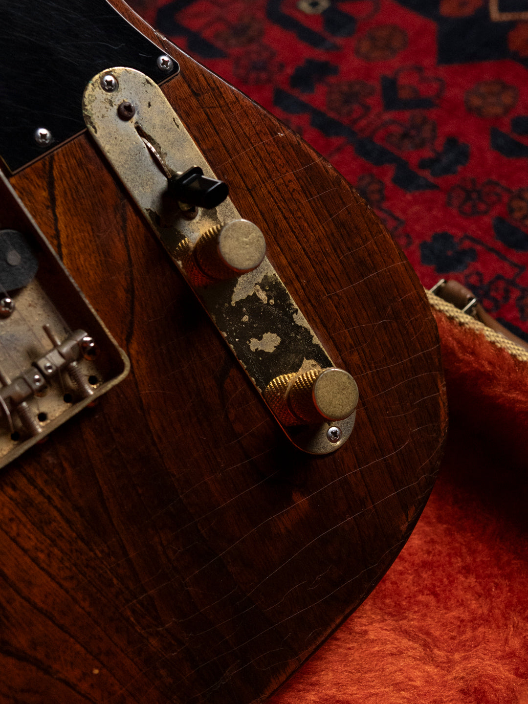 1991 Fender Order TL72-63, Lacquer Refinish ('69 All Rosewood Telecaster style), Matte Brown (MBR), Gold Hardware
