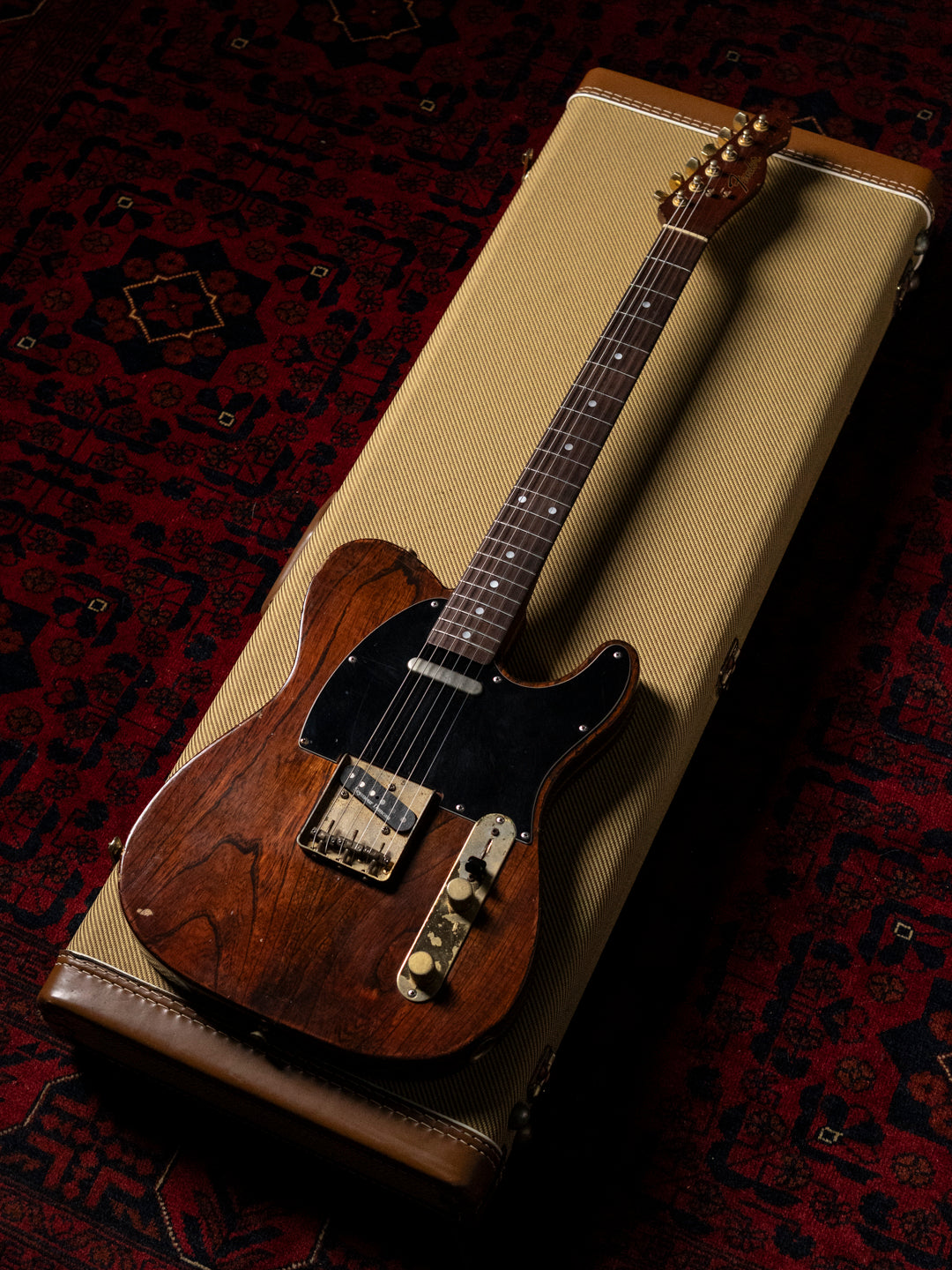 1991 Fender Order TL72-63, Lacquer Refinish ('69 All Rosewood Telecaster style), Matte Brown (MBR), Gold Hardware