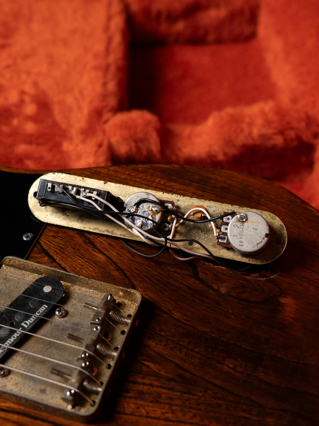 1991 Fender Order TL72-63, Lacquer Refinish ('69 All Rosewood Telecaster style), Matte Brown (MBR), Gold Hardware