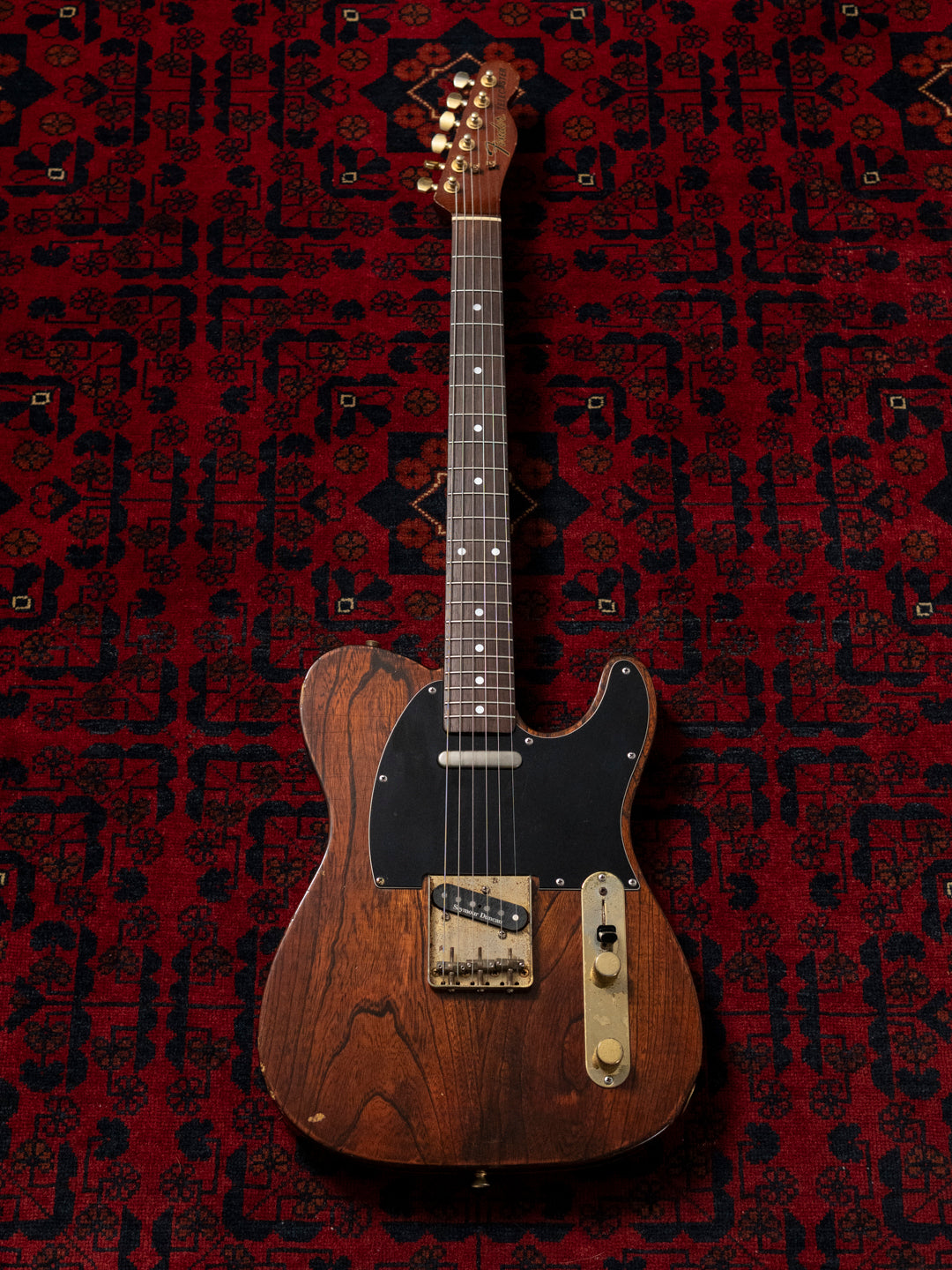 1991 Fender Order TL72-63, Lacquer Refinish ('69 All Rosewood Telecaster style), Matte Brown (MBR), Gold Hardware