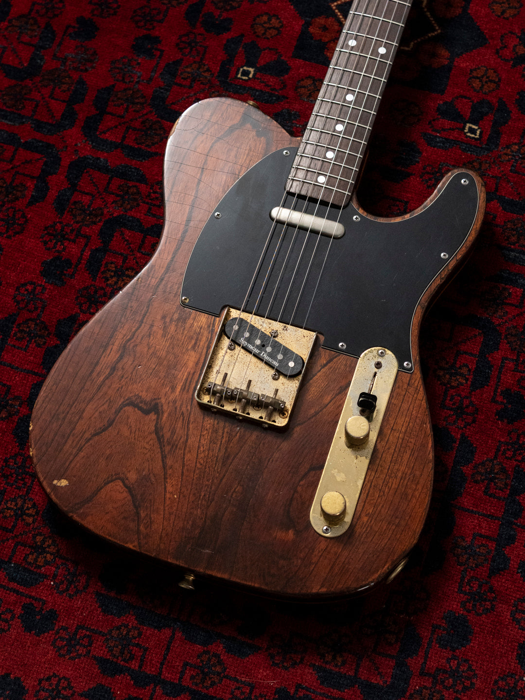 1991 Fender Order TL72-63, Lacquer Refinish ('69 All Rosewood Telecaster style), Matte Brown (MBR), Gold Hardware