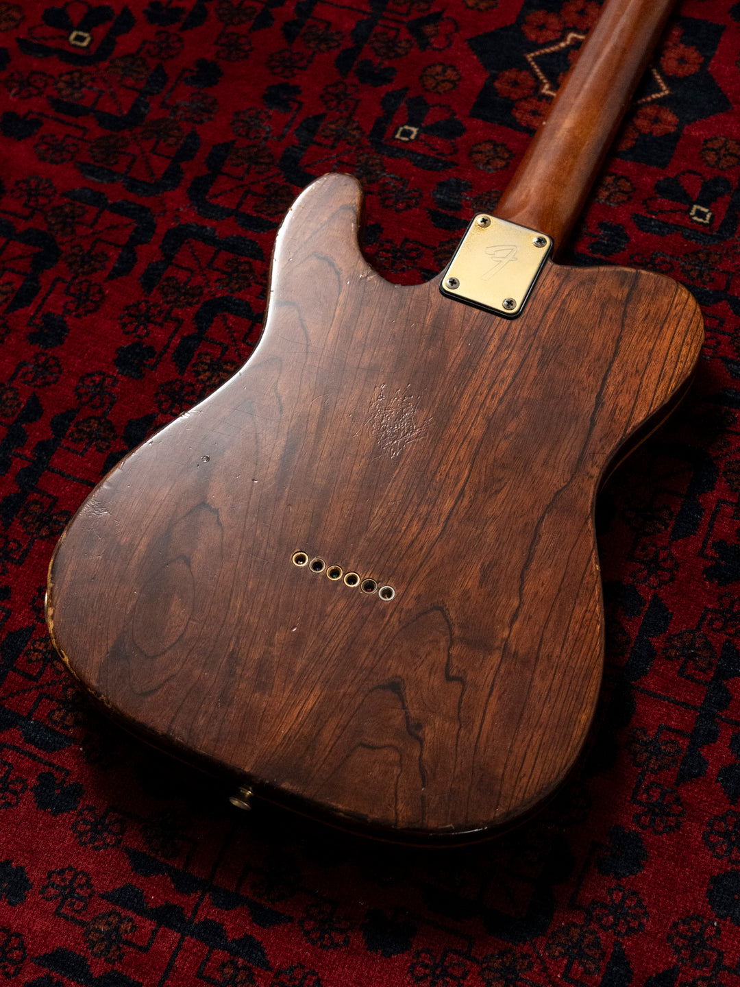 1991 Fender Order TL72-63, Lacquer Refinish ('69 All Rosewood Telecaster style), Matte Brown (MBR), Gold Hardware