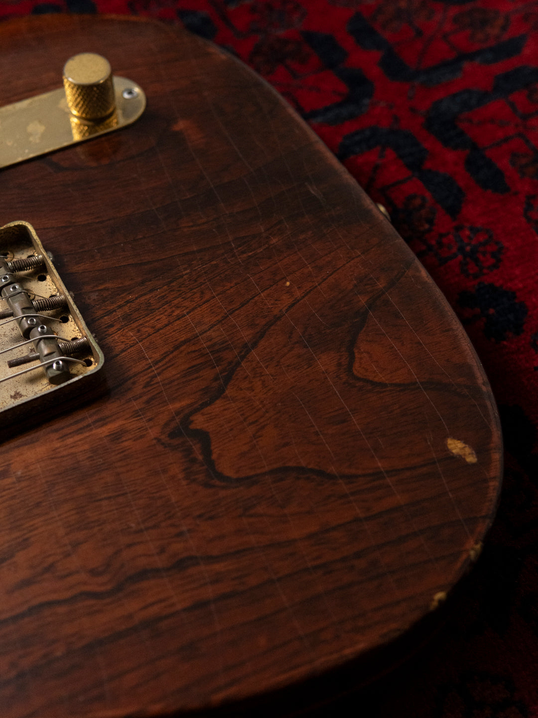 1991 Fender Order TL72-63, Lacquer Refinish ('69 All Rosewood Telecaster style), Matte Brown (MBR), Gold Hardware
