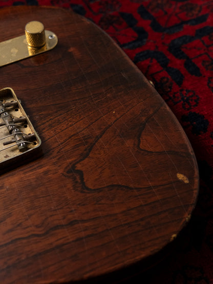 1991 Fender Order TL72-63, Lacquer Refinish ('69 All Rosewood Telecaster style), Matte Brown (MBR), Gold Hardware