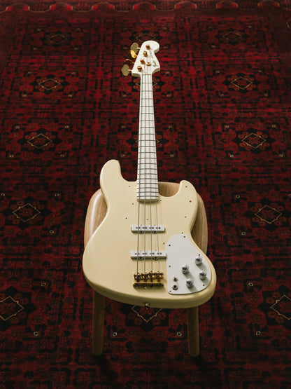1989 Fender "Order Made" JB75-900 Jazz Bass, Gold Hardware, Fully Painted, Snow White