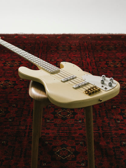 1989 Fender "Order Made" JB75-900 Jazz Bass, Gold Hardware, Fully Painted, Snow White